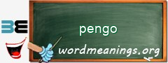 WordMeaning blackboard for pengo